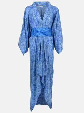 NWT Hands to Hearts Kimono Dress in Pinnacle Batik Print, One Size